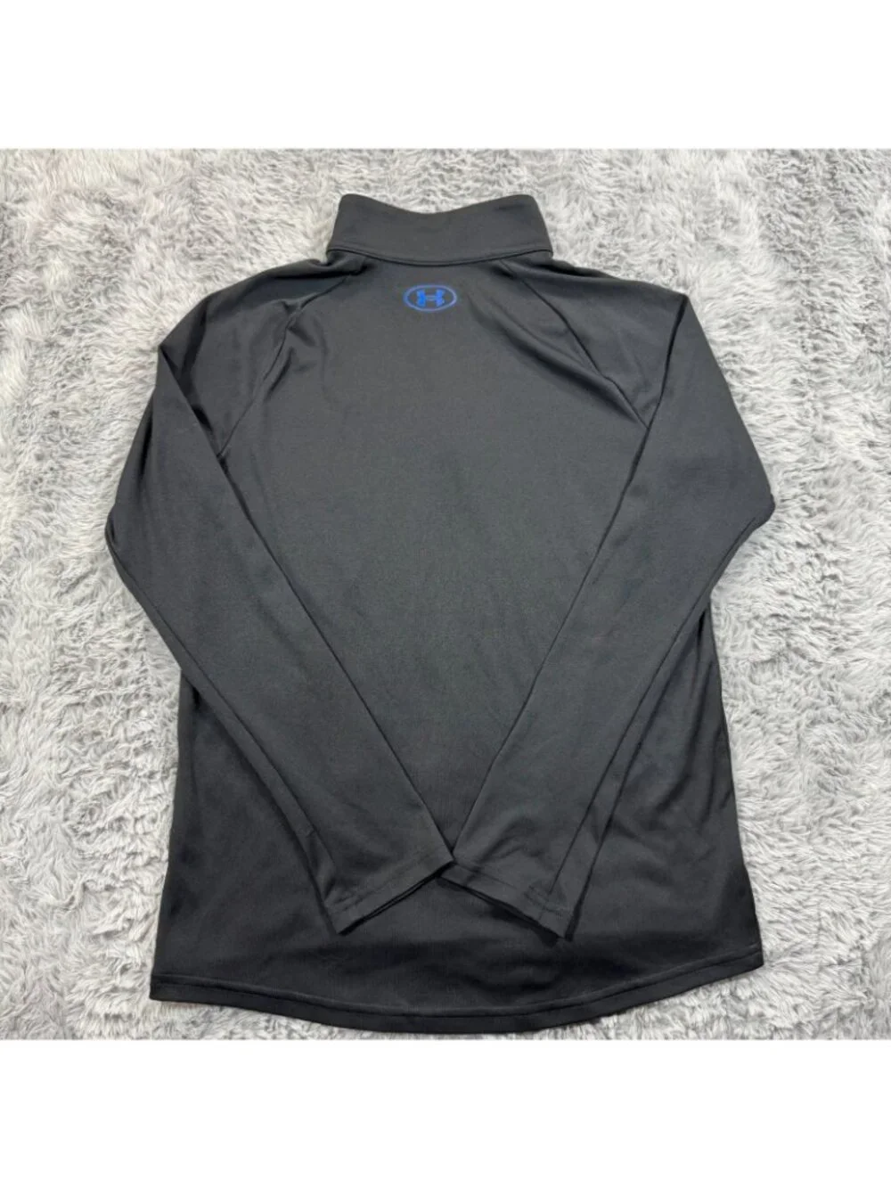 Under Armour UA Tech Shirt Boys YL Black Polyester Performance Activewear Loose